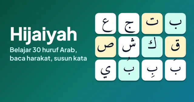 Cuplikan layar game Hijaiyah