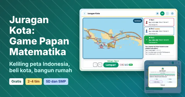 Cuplikan layar game Juragan Kota: Game Papan Matematika