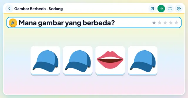 Cuplikan layar game Gambar Berbeda
