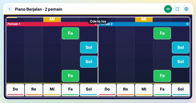 Cuplikan layar game Piano Berjalan