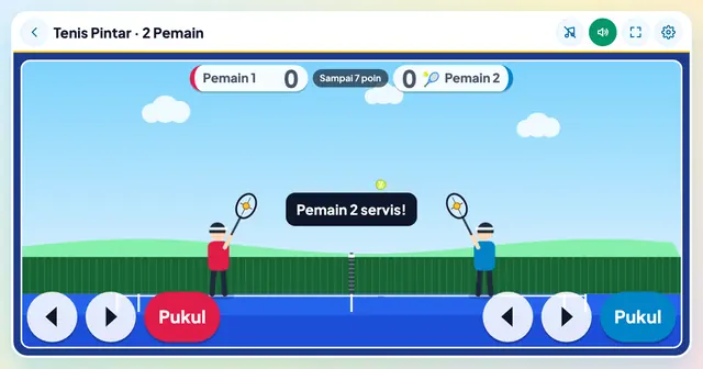 Cuplikan layar game Tenis Pintar